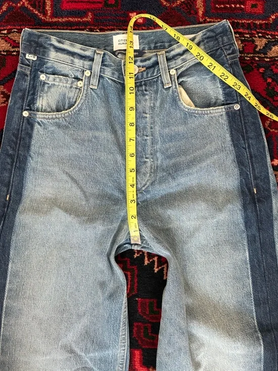 Citizens of Humanity Ayla Baggy Tuxedo Stripe Jeans - Picture 7 of 14